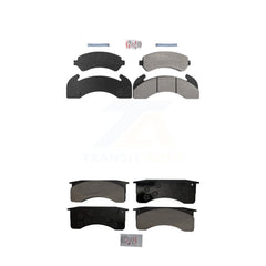 AmeriBRAKES KNF-101185 Disc Brake Pad for 1995-2002 GMC T6500, Chevrolet T7500 and More - Front and Rear
