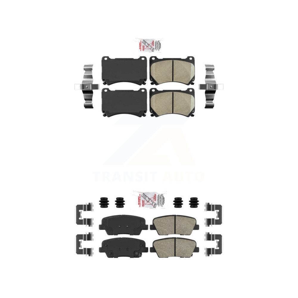 AmeriBRAKES KNF-101190 Disc Brake Pad for 2009-2011 Hyundai Equus, Hyundai Genesis - Front and Rear