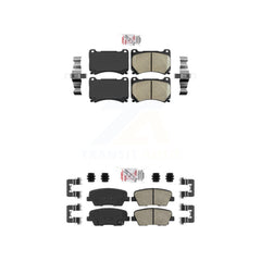 AmeriBRAKES KNF-101190 Disc Brake Pad for 2009-2011 Hyundai Equus, Hyundai Genesis - Front and Rear