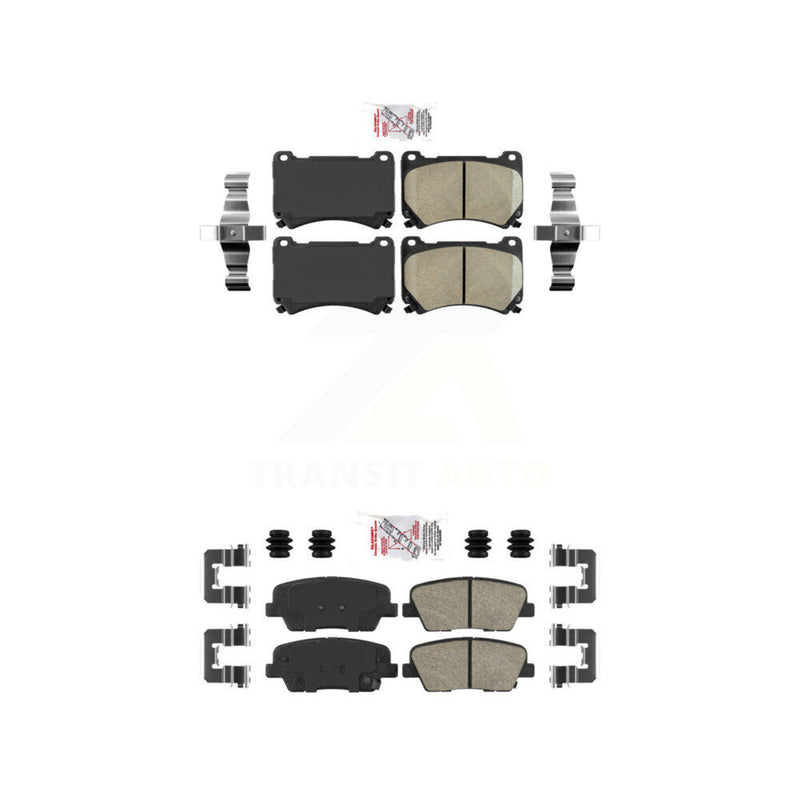 AmeriBRAKES KNF-101190 Disc Brake Pad for 2009-2011 Hyundai Equus, Hyundai Genesis - Front and Rear