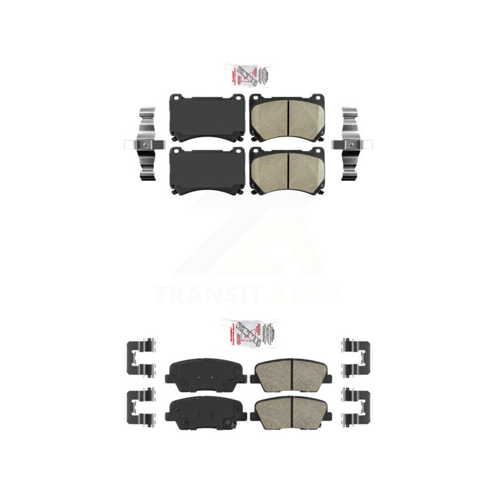 AmeriBRAKES KNF-101191 Disc Brake Pad for 2009-2011 Hyundai Equus, Hyundai Genesis - Front and Rear