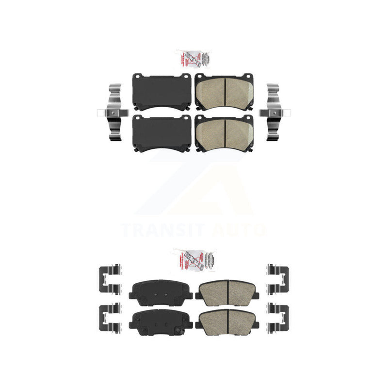 AmeriBRAKES KNF-101191 Disc Brake Pad for 2009-2011 Hyundai Equus, Hyundai Genesis - Front and Rear
