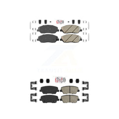 AmeriBRAKES KNF-101192 Disc Brake Pad for 2006-2014 Kia Sedona, Hyundai Genesis and More - Front and Rear