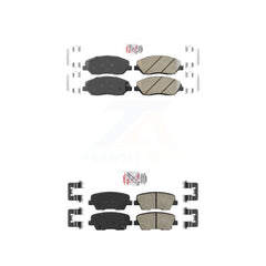AmeriBRAKES KNF-101195 Disc Brake Pad for 2006-2014 Kia Sedona, Hyundai Genesis and More - Front and Rear
