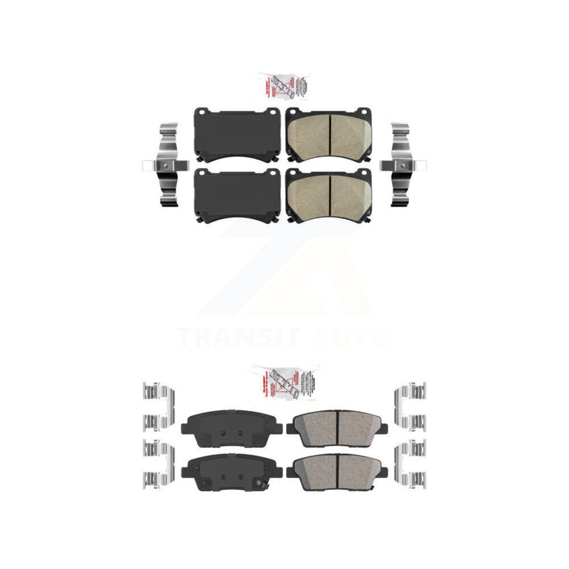 AmeriBRAKES KNF-101196 Disc Brake Pad for 2010-2014 Hyundai Genesis - Front and Rear