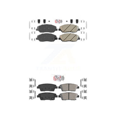 AmeriBRAKES KNF-101197 Disc Brake Pad for 2010-2012 Hyundai Genesis - Front and Rear