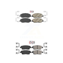 AmeriBRAKES KNF-101198 Disc Brake Pad for 2010-2012 Hyundai Genesis - Front and Rear