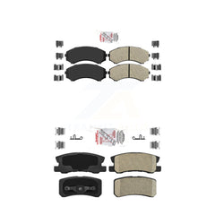 AmeriBRAKES KNF-101203 Disc Brake Pad for 2001-2011 Mitsubishi Endeavor, Mitsubishi Montero - Front and Rear