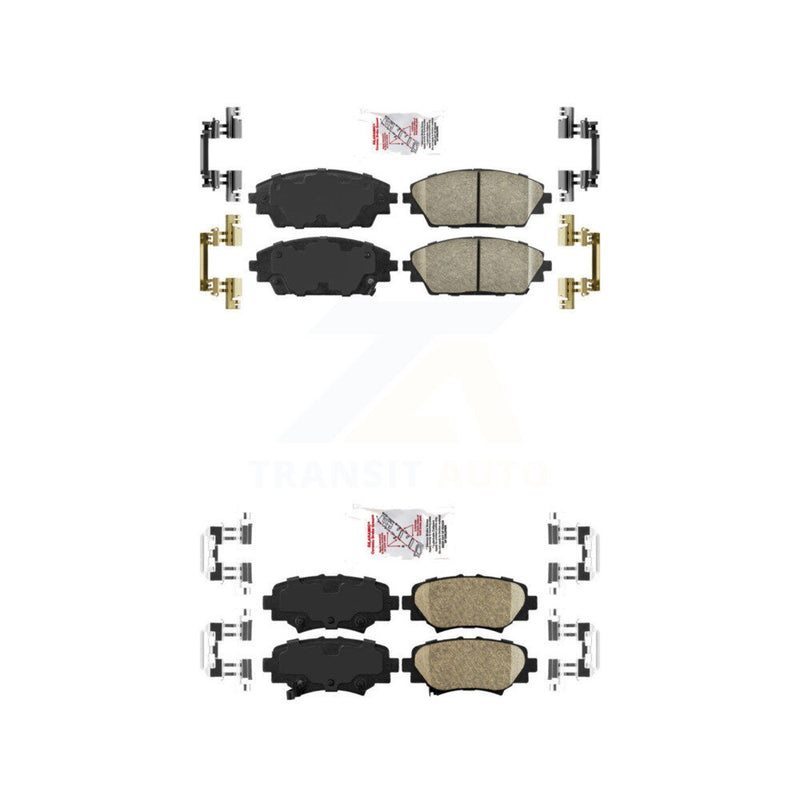 AmeriBRAKES KNF-101205 Disc Brake Pad for 2014-2018 Mazda 3, Mazda 3 Sport - Front and Rear