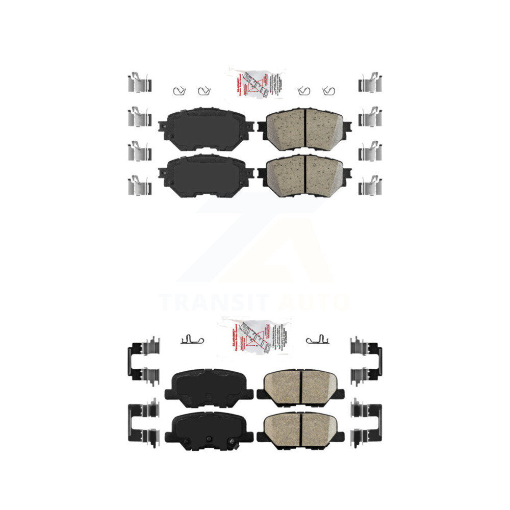 AmeriBRAKES KNF-101206 Disc Brake Pad for 2014-2018 Mazda 3, Mazda 3 Sport - Front and Rear