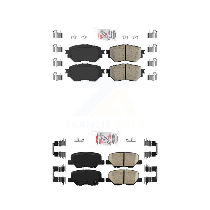 AmeriBRAKES KNF-101206 Disc Brake Pad for 2014-2018 Mazda 3, Mazda 3 Sport - Front and Rear