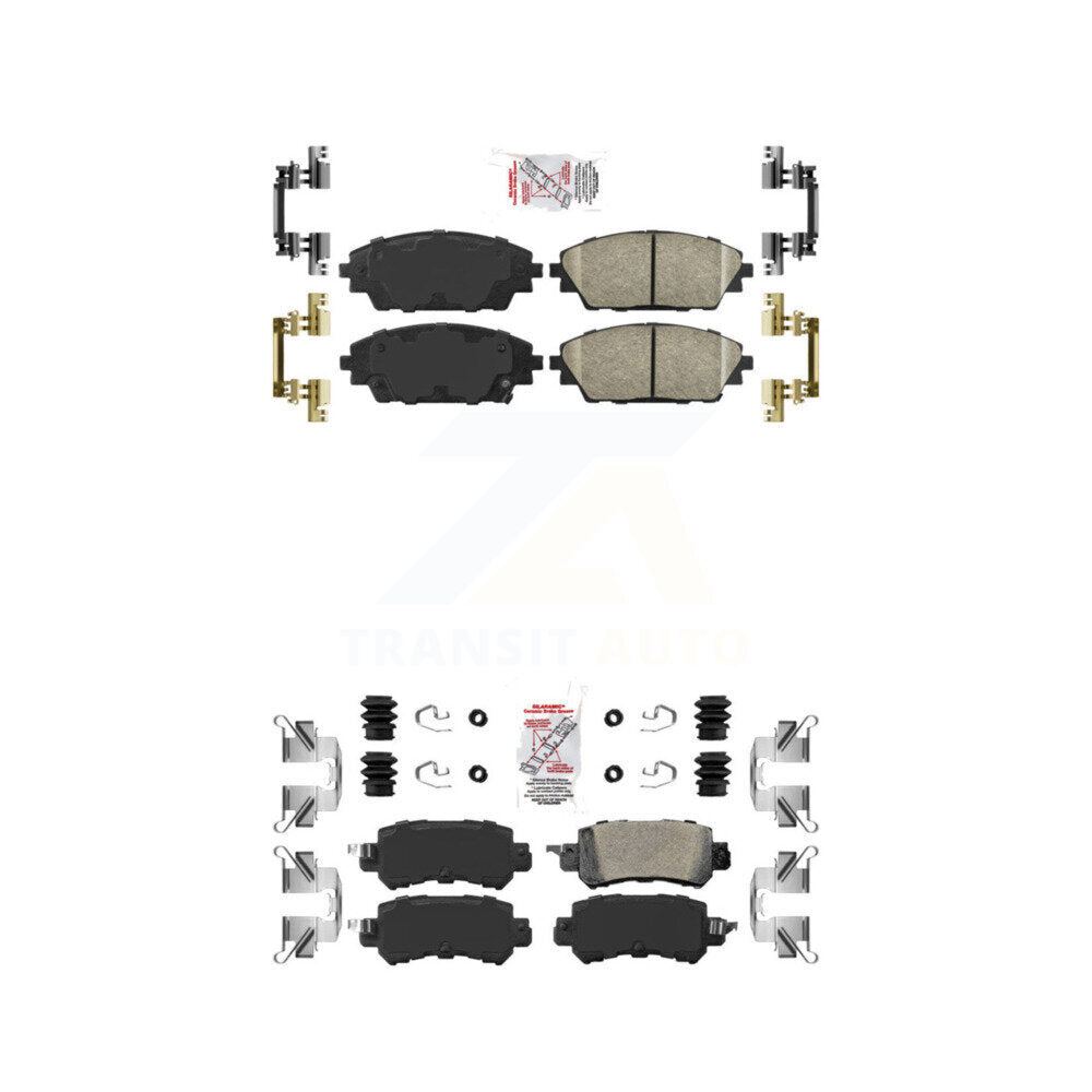 AmeriBRAKES KNF-101211 Disc Brake Pad for 2016-2018 Mazda CX-3 - Front and Rear