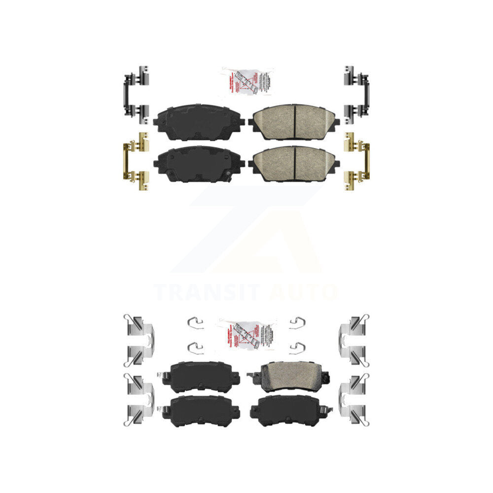 AmeriBRAKES KNF-101212 Disc Brake Pad for 2016-2018 Mazda CX-3 - Front and Rear