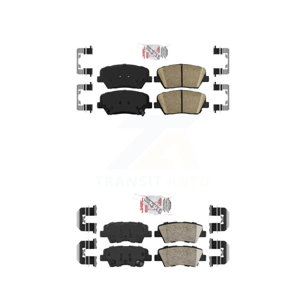 AmeriBRAKES KNF-101214 Disc Brake Pad for 2012-2017 Hyundai Azera - Front and Rear