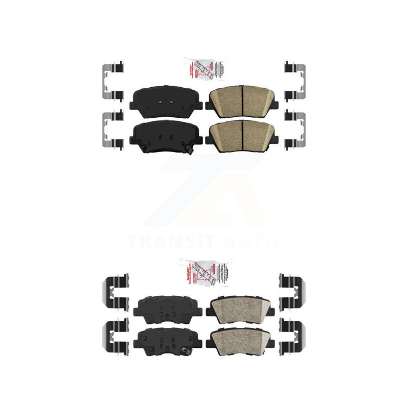 AmeriBRAKES KNF-101214 Disc Brake Pad for 2012-2017 Hyundai Azera - Front and Rear