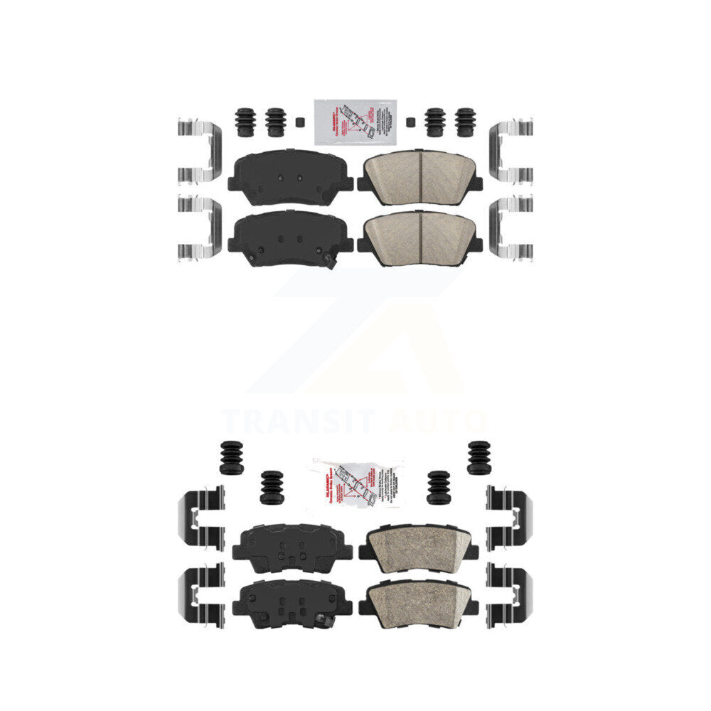 AmeriBRAKES KNF-101215 Disc Brake Pad for 2012-2017 Hyundai Azera - Front and Rear