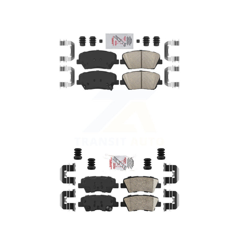 AmeriBRAKES KNF-101215 Disc Brake Pad for 2012-2017 Hyundai Azera - Front and Rear