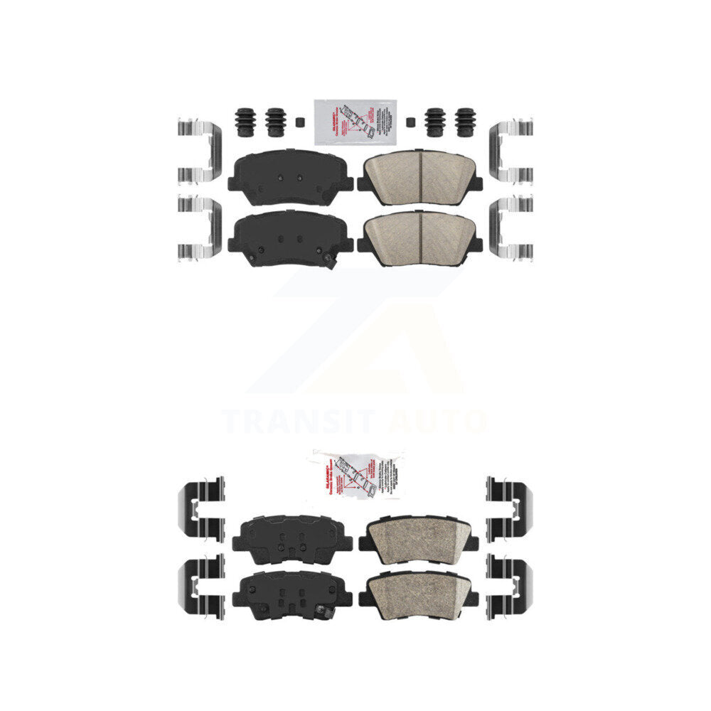 AmeriBRAKES KNF-101216 Disc Brake Pad for 2012-2017 Hyundai Azera - Front and Rear