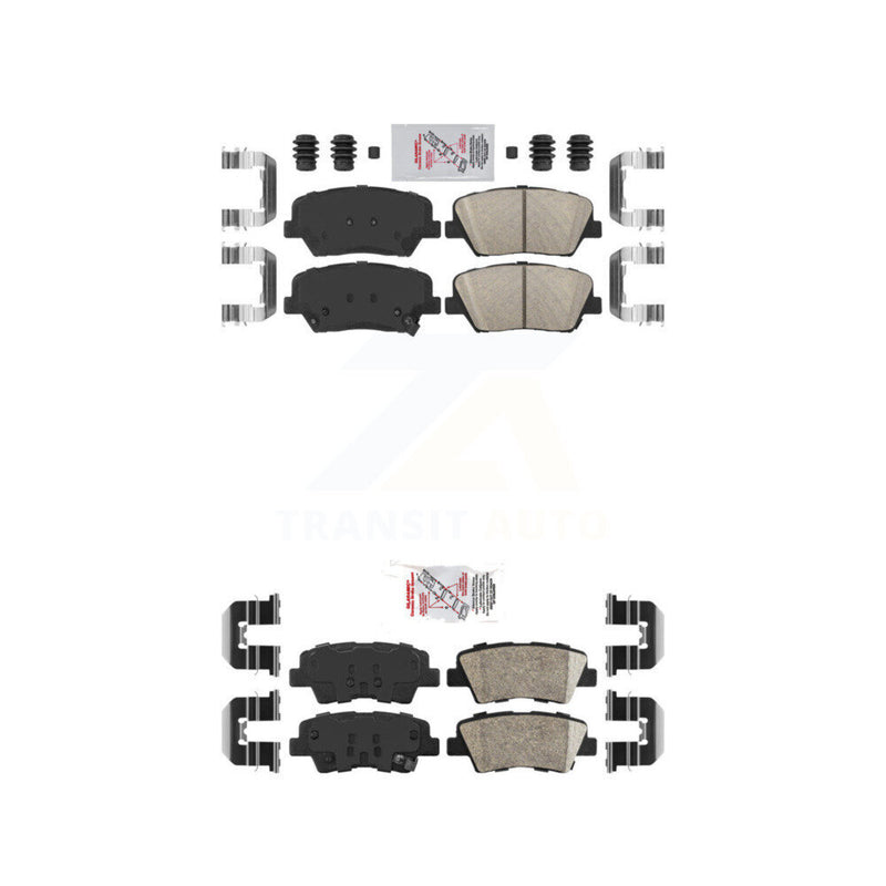 AmeriBRAKES KNF-101216 Disc Brake Pad for 2012-2017 Hyundai Azera - Front and Rear