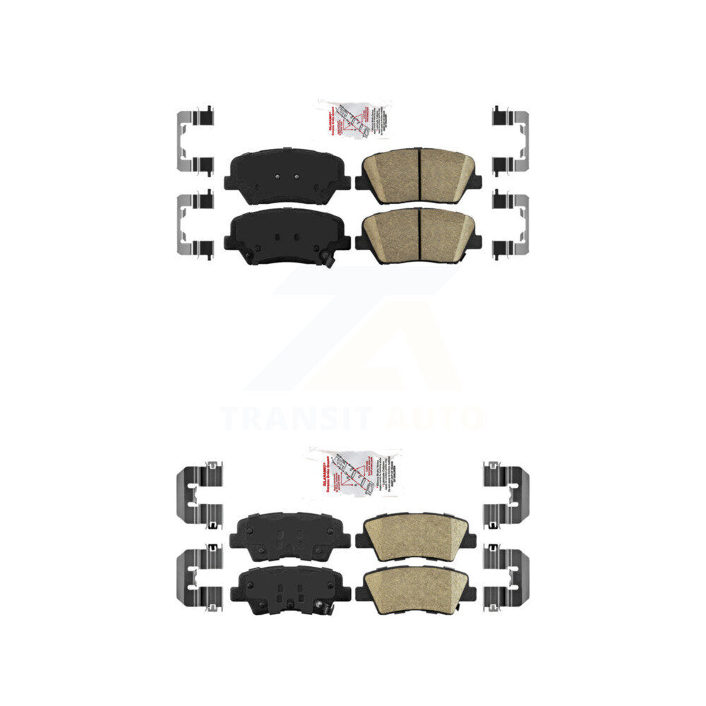 AmeriBRAKES KNF-101217 Disc Brake Pad for 2014-2017 Kia Rondo - Front and Rear