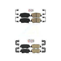 AmeriBRAKES KNF-101217 Disc Brake Pad for 2014-2017 Kia Rondo - Front and Rear