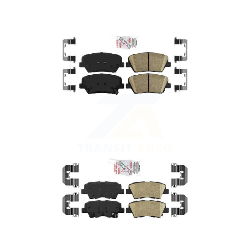 AmeriBRAKES KNF-101217 Disc Brake Pad for 2014-2017 Kia Rondo - Front and Rear