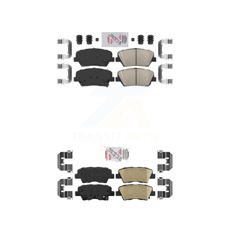 AmeriBRAKES KNF-101218 Disc Brake Pad for 2014-2017 Kia Rondo - Front and Rear