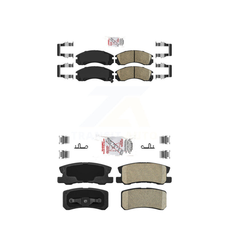 AmeriBRAKES KNF-101222 Disc Brake Pad for 2000-2015 Mitsubishi Lancer, Mitsubishi Montero - Front and Rear