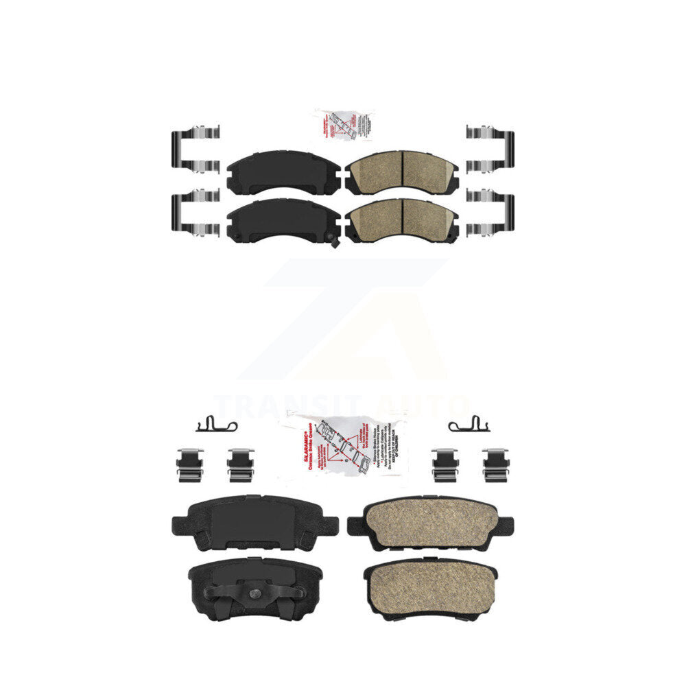 AmeriBRAKES KNF-101223 Disc Brake Pad for 2005-2006 Mitsubishi Outlander - Front and Rear