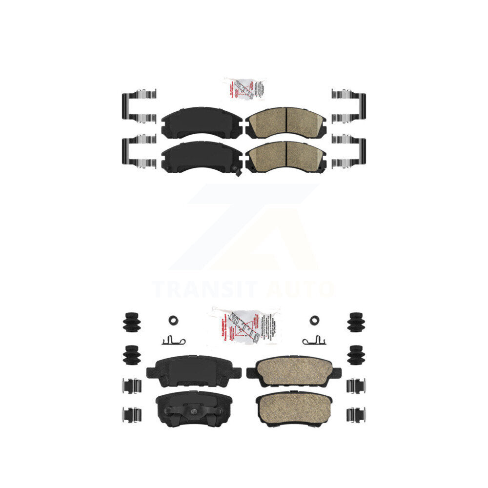 AmeriBRAKES KNF-101224 Disc Brake Pad for 2005-2006 Mitsubishi Outlander - Front and Rear