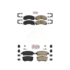 AmeriBRAKES KNF-101224 Disc Brake Pad for 2005-2006 Mitsubishi Outlander - Front and Rear