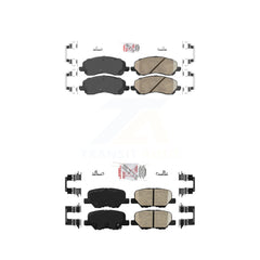 AmeriBRAKES KNF-101225 Disc Brake Pad for 2013-2024 Mitsubishi Outlander, Mitsubishi Outlander Sport, Mitsubishi RVR - Front and Rear