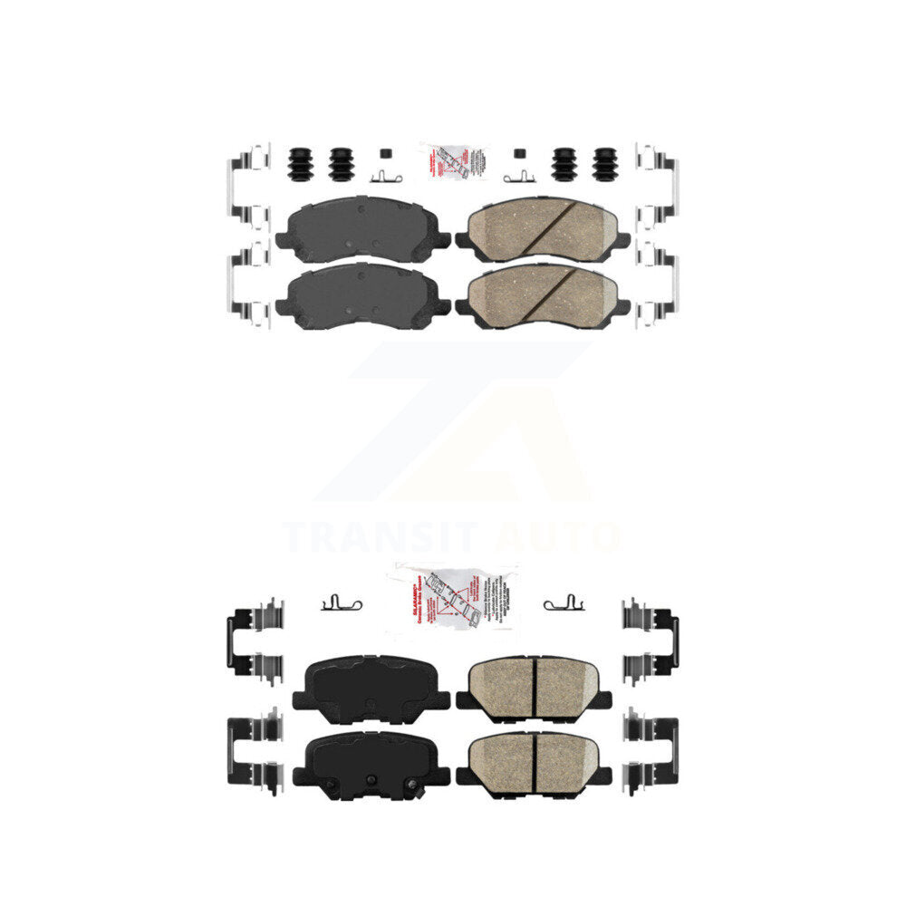 AmeriBRAKES KNF-101226 Disc Brake Pad for 2013-2024 Mitsubishi Outlander, Mitsubishi Outlander Sport, Mitsubishi RVR - Front and Rear