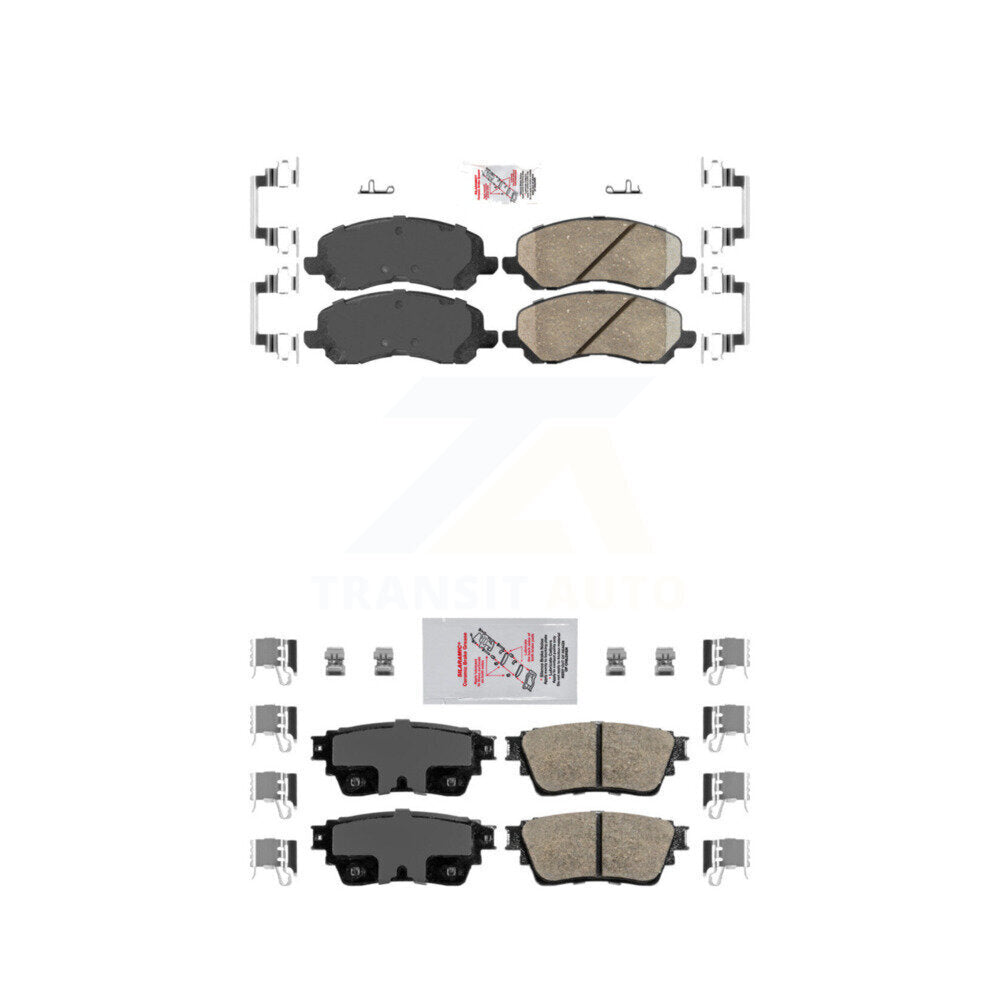 AmeriBRAKES KNF-101227 Disc Brake Pad for 2017-2020 Mitsubishi Outlander - Front and Rear