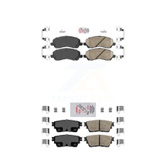 AmeriBRAKES KNF-101227 Disc Brake Pad for 2017-2020 Mitsubishi Outlander - Front and Rear