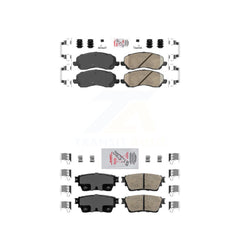 AmeriBRAKES KNF-101228 Disc Brake Pad for 2017-2020 Mitsubishi Outlander - Front and Rear