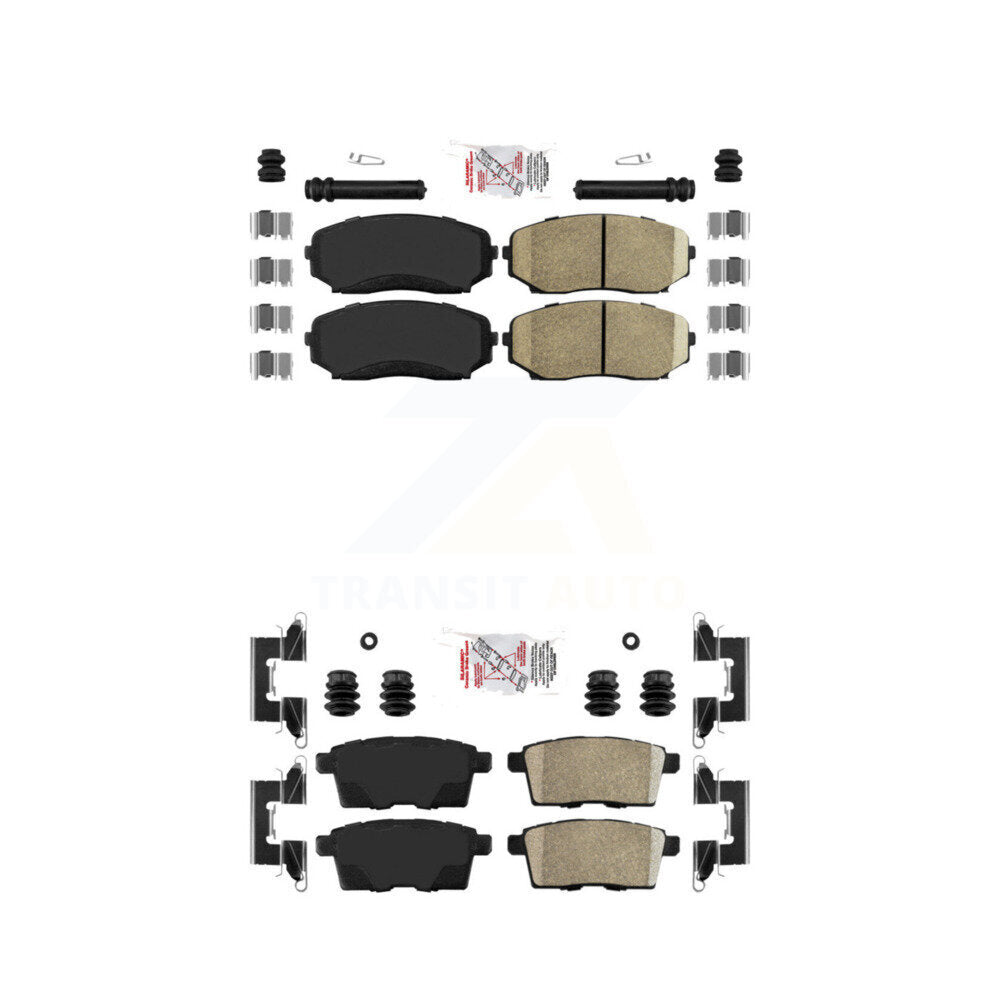 AmeriBRAKES KNF-101233 Disc Brake Pad for 2007-2015 Ford Edge, Lincoln MKX and More - Front and Rear