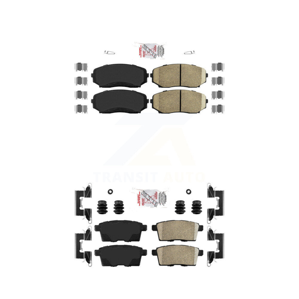 AmeriBRAKES KNF-101235 Disc Brake Pad for 2007-2015 Ford Edge, Lincoln MKX and More - Front and Rear