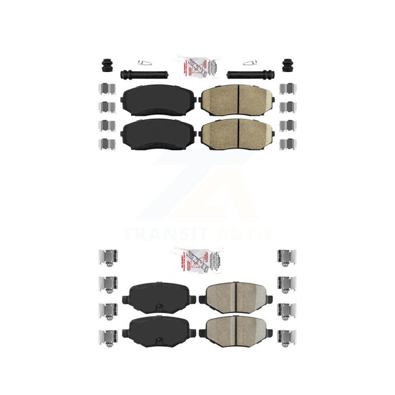 AmeriBRAKES KNF-101237 Disc Brake Pad for 2011-2015 Ford Edge, Lincoln MKX - Front and Rear