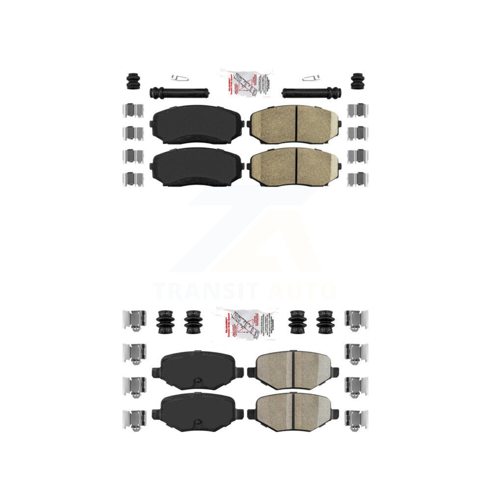 AmeriBRAKES KNF-101239 Disc Brake Pad for 2011-2015 Ford Edge, Lincoln MKX - Front and Rear