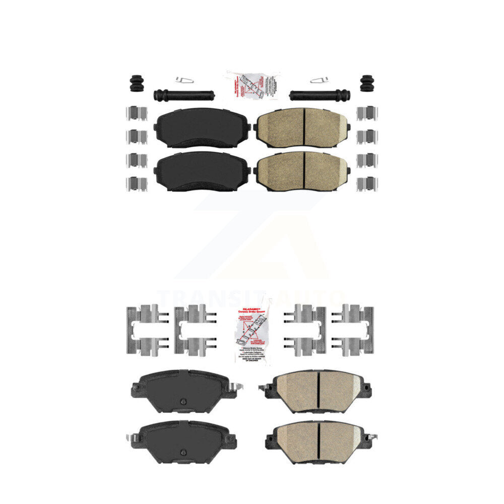 AmeriBRAKES KNF-101241 Disc Brake Pad for 2016-2023 Mazda CX-9 - Front and Rear