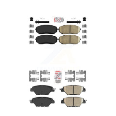 AmeriBRAKES KNF-101241 Disc Brake Pad for 2016-2023 Mazda CX-9 - Front and Rear