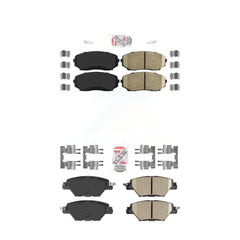 AmeriBRAKES KNF-101242 Disc Brake Pad for 2016-2023 Mazda CX-9 - Front and Rear