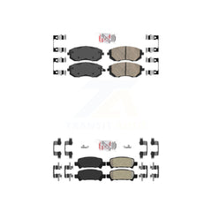 AmeriBRAKES KNF-101243 Disc Brake Pad for 2002-2006 Subaru Baja, Subaru Forester and More - Front and Rear