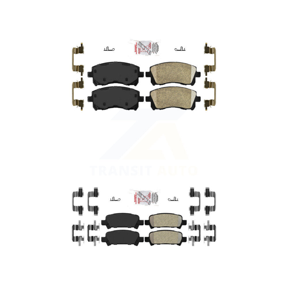 AmeriBRAKES KNF-101245 Disc Brake Pad for 1998-2002 Subaru Impreza, Subaru Legacy and More - Front and Rear