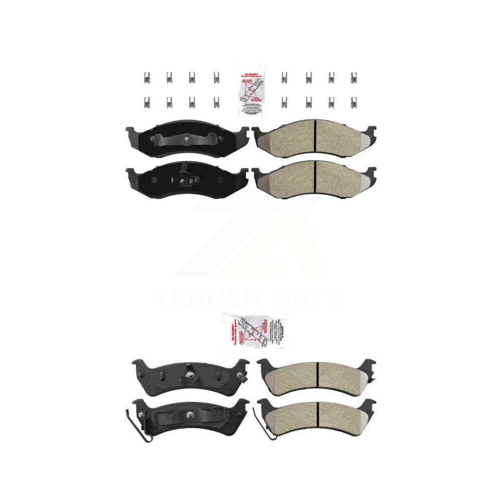 AmeriBRAKES KNF-101246 Disc Brake Pad for 1994-1998 Jeep Grand Cherokee - Front and Rear