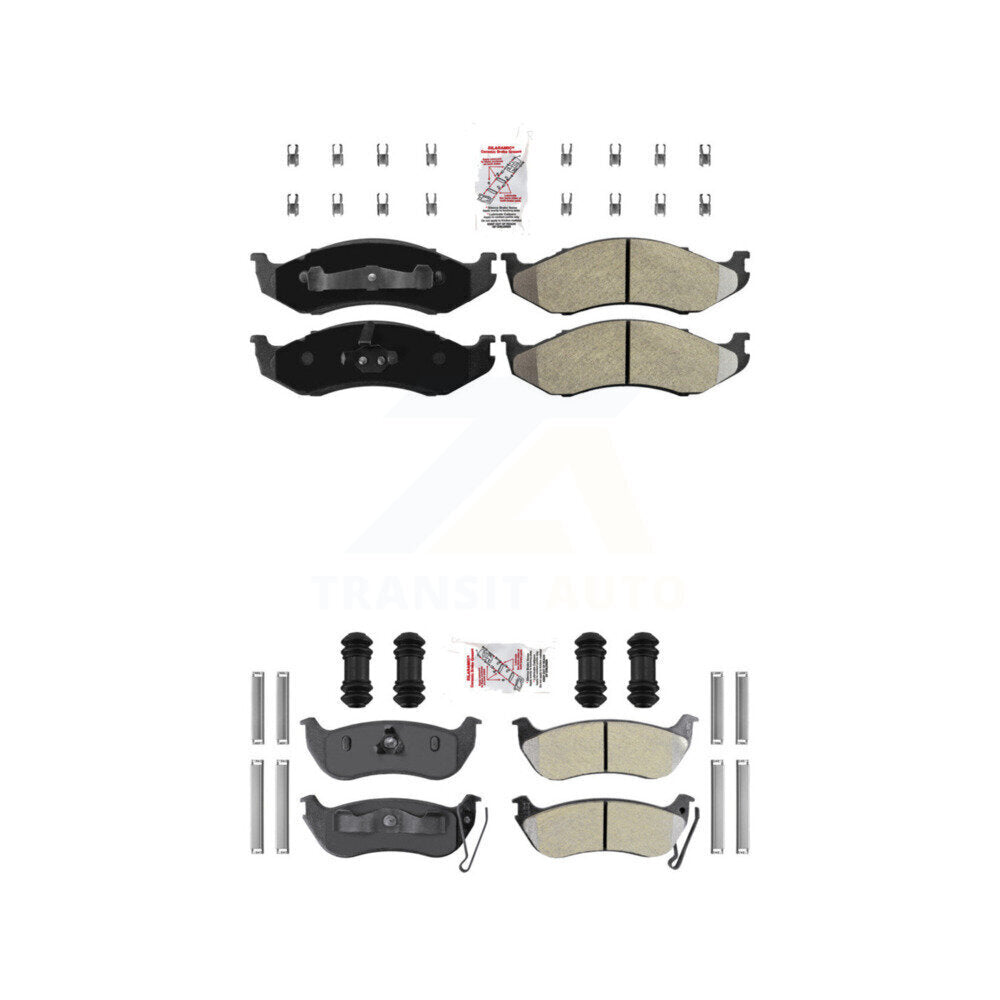 AmeriBRAKES KNF-101247 Disc Brake Pad for 2003-2006 Jeep TJ, Jeep Wrangler - Front and Rear