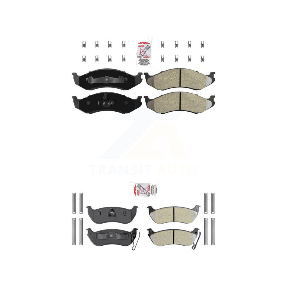 AmeriBRAKES KNF-101248 Disc Brake Pad for 2003-2006 Jeep TJ, Jeep Wrangler - Front and Rear