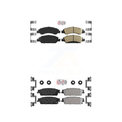 AmeriBRAKES KNF-101251 Disc Brake Pad for 2007-2014 Cadillac Escalade, Cadillac Escalade ESV and More - Front and Rear