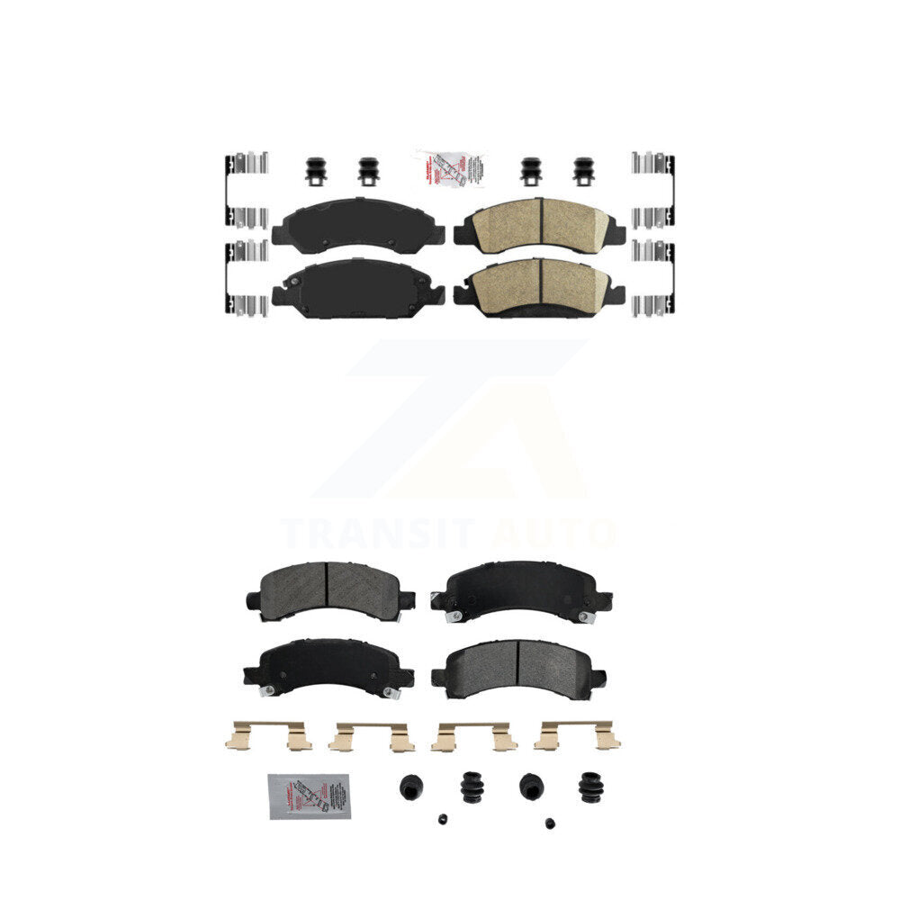 AmeriBRAKES KNF-101255 Disc Brake Pad for 2009-2014 Chevrolet Express 1500, GMC Savana 1500 - Front and Rear